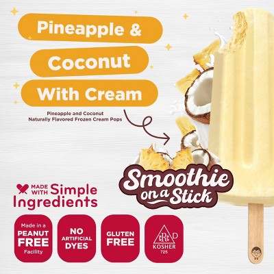 JonnyPops Pineapple and Coconut with Cream Frozen Pops - 8.25 fl oz/4ct