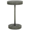 vidaXL 3 Piece Patio Bar Set with Cushions Poly Rattan Gray - 3 of 4