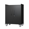 Metal Storage Cabinet with Wheels, Lockable Garage Storage Cabinet, Locking File Cabinet, Rolling Tool Cabinets for Garage Warehouse Home Office - 3 of 4