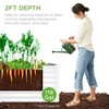 Best Choice Products 4x2x2ft Outdoor Metal Raised Garden Bed, Planter Box for Vegetables, Flowers - 3 of 4