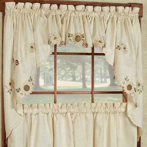 Adirondack 100% Cotton Kitchen Window Curtains By Sweet Home Collection™ :  Target