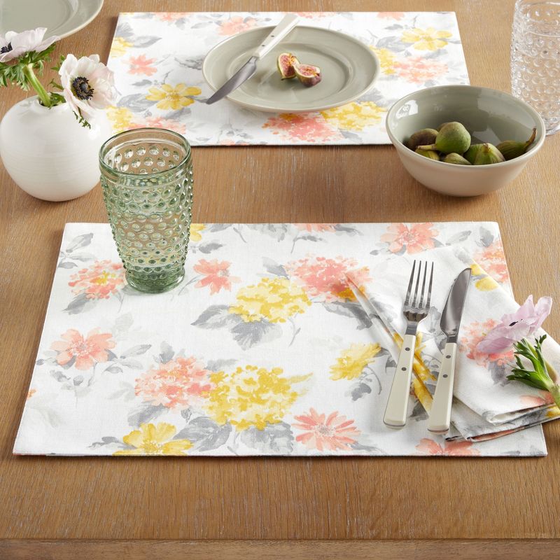 Martha Stewart Amber Floral Placemat Set 4-Pack, 2 of 5
