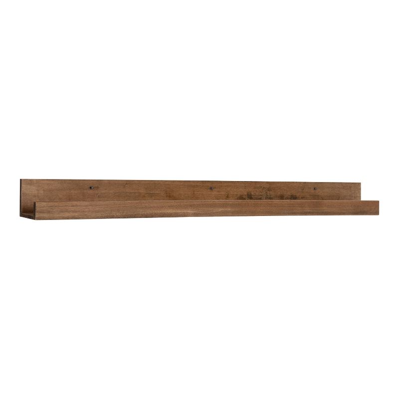 42&#34; Levie Wooden Picture Ledge Wall Shelf Rustic Brown - Kate &#38; Laurel All Things Decor, 1 of 8