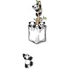 Junior's Design By Humans Pocket Pandas By BekaDesigns T-Shirt - 2 of 3