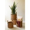 Natural Seagrass Baskets with Handles – Set of 3 by Kalalou - 4 of 4