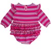RuffleButts Baby Toddler Girls Long Sleeve Flutter Bubble Romper - 2 of 4