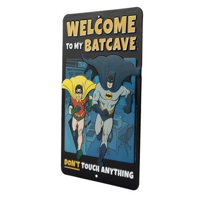 Batman Welcome to the Batcave Die Cut Emb Tin