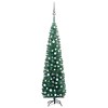 vidaXL Artificial Christmas Tree Green PVC Slim, 82.7 in tall - 2 of 4