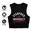 Women's Stanford University Classic Script Sleeveless Crop Top Tank - 3 of 4