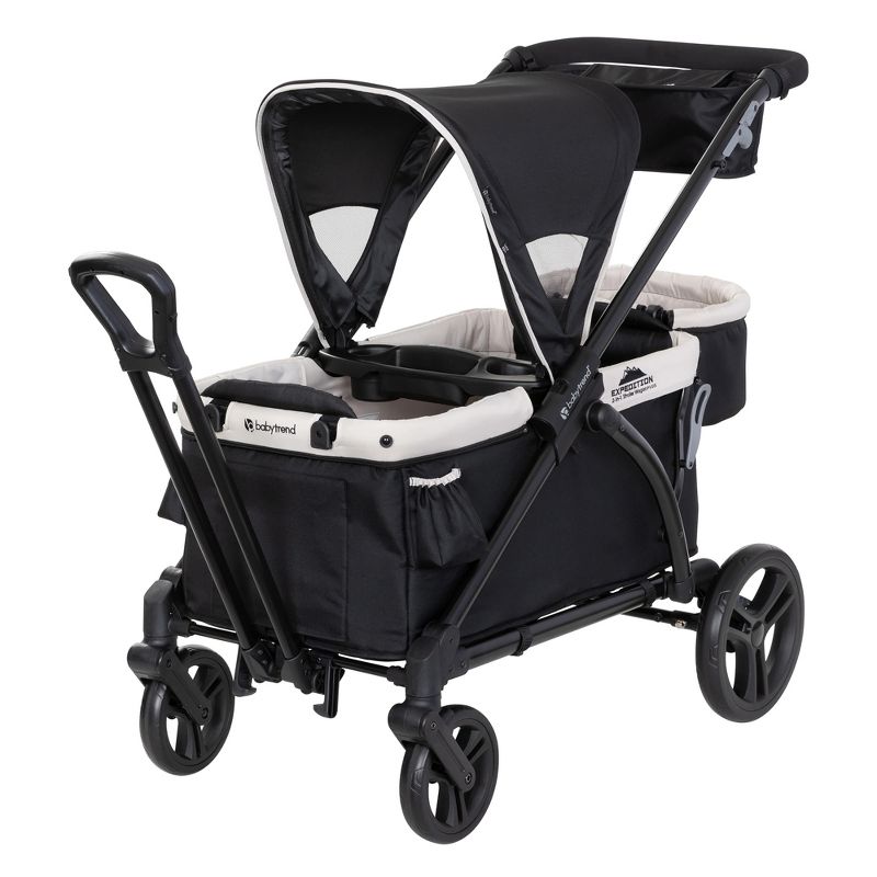 Baby Trend Expedition Push or Pull Stroller Wagon Plus with Canopy, Choose Between Car Seat Adapter or Built In Seating for Children, 1 of 8