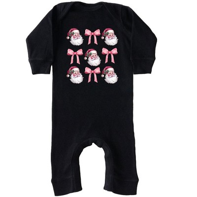 The Juniper Shop Coquette Santa Chart Baby Romper