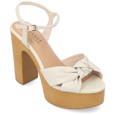 Journee Collection Womens Lorrica High Heel Open Toe Sandals