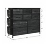 Dresser for Bedroom,10 Drawers Dresser & Chest of Drawers with Fabric Bins,Side Pockets and Steel Frame,Tall Dresser Storage Tower for Closet Hallway - 2 of 4