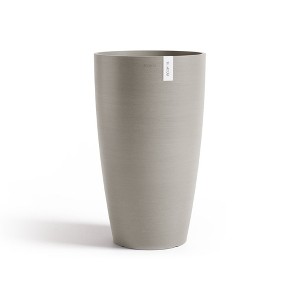 Ecopots Stockholm High Durable Modern Round Indoor/Outdoor Recycled-Based Composite Flower Pot Planter - 1 of 4