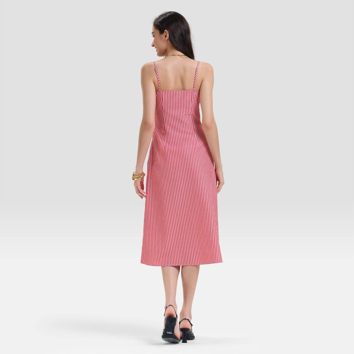Women's Twist-Front Midi Cami Dress - A New Day™ - thumbnail 8