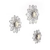 Brewster (Set of 3) Maggie Black Flower Metal Wall Arts: Iron Sculptures, Modern Decor, Botanical Theme - 4 of 4