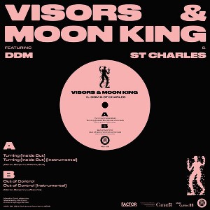 Visors & Moon King - Turning (inside Out) B/w Out Of Control (vinyl 12 inch single) - 1 of 1