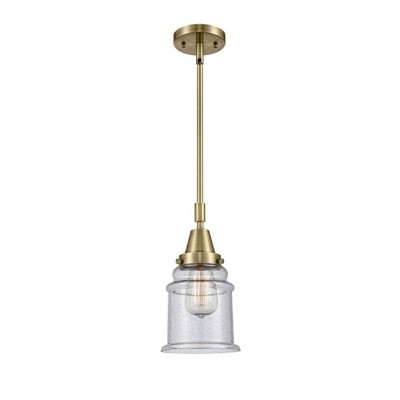 Canton - 1 Light Stem Hung Mini Pendant In Industrial Style-11.13 Inches Tall and 6.5 Inches Wide