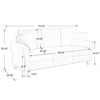 Clio Velvet Upholstered 3 Seater Sofa Couch,78 inches Long Sofas,Modern Velvet Couch 3 Seater Sofa with 2 Pillow-Maison Boucle - 4 of 4