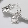 German Shepherd Dog Silver Necklace Earrings Set Women Ginger Lyne Collection - 2 of 4