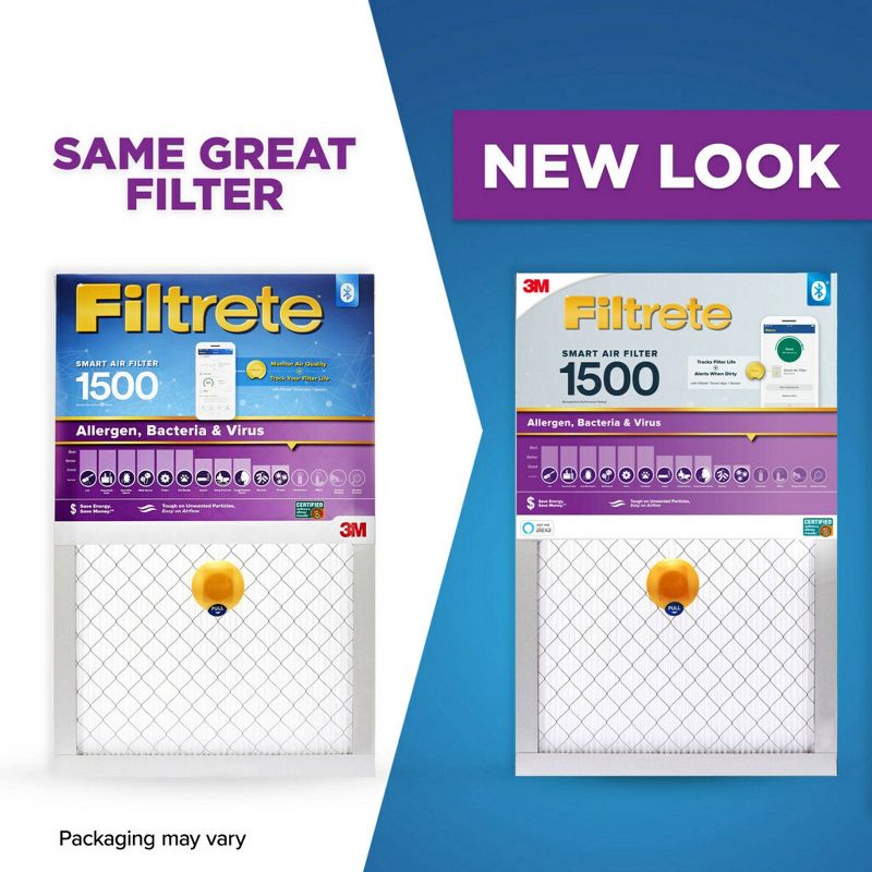 Filtrete Smart Air Filter Allergen Bacteria and Virus 1500 MPR, 6 of 17