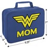 Wonder Woman Wonder Mom Logo Insulated Soft Sided Lunch Box - 2 of 4