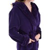 ADR Plush Fleece Women's Robe, Long Hooded Women's Bathrobe, Soft Cozy Women's Bath Robe & Plus Sizes - 3 of 4