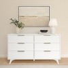 Plank+Beam 6 Drawer Dresser with Brass Handle - 2 of 4