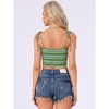 Allegra K Women's Tie Spaghetti Straps Sleeveless Summer Crop Cami Top - 4 of 4