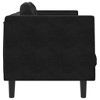 vidaXL Sofa Black Velvet (100% polyester), plywood, solid wood 2-seater - 4 of 4