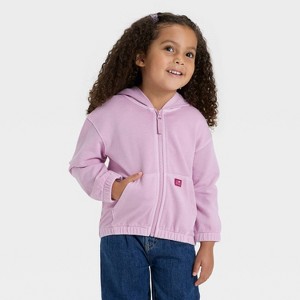 Toddler Girls' Zip-Up French Terry Hoodie - Cat & Jack™ - 1 of 4