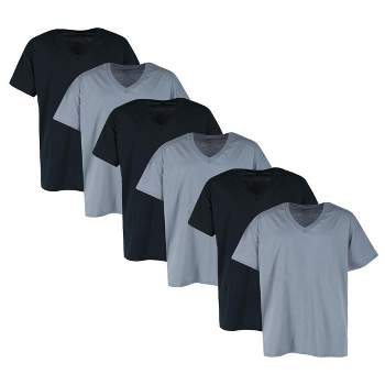 Fruit of the Loom Men's V-Neck Dyed Short Sleeve Undershirt (6 Pack)