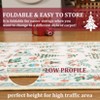 Christmas Area Rug, Xmas Tree Print Foldable Carpet with Non Slip Backing, Low Pile Stain Resistant Floor Carpet for Living Room, Bedroom - 4 of 4