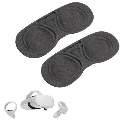 Wasserstein Lens Cover Compatible with Oculus Quest 2 - Better Protection for Your Oculus Quest VR Lens (2 Pack)