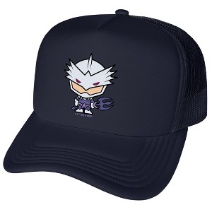 Aquaman Movie Ocean Master Chibi Character Foam Trucker Cap Navy - 1 of 4