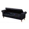 NicBex 63 Inch Storage Ottoman,Entryway Bench with Wood Legs for Bedroom and Living Room - 4 of 4