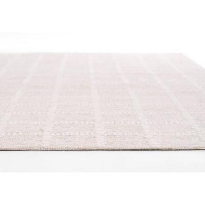 Beige Wool 2' x 3' Handmade Tufted Rectangular Rug