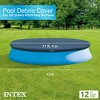 INTEX 28022E Pool Cover: For 12ft Round Easy Set Pools – Includes Rope Tie – Drain Holes – 12in Overhang – Snug Fit - 2 of 4