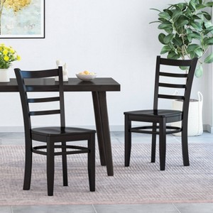 Set of 2 Prestage Farmhouse Wooden Dining Chairs - Christopher Knight Home - 1 of 4
