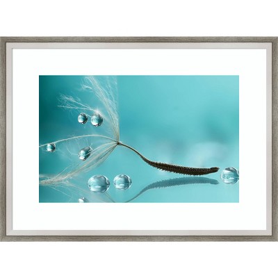 19" x 14" Water by Rina Barbieri Framed Wall Art Print - Amanti Art