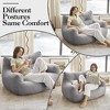 JOYRACER Oversized 2-Seater Bean Bag Chair for Adults, Giant Loveseat Sofa with Filler & Pocket, Couch for Gaming, Reading, and Living Room Use - 3 of 4