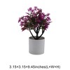 Unique Bargains Artificial Plants Coin Chrysanthemum with Cylinder Vase Plastic 3.15"x3.15"x9.45" 1 Pc - 3 of 4