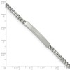 Black Bow Jewelry Women's 4mm Stainless Steel Flat Curb Link I.D. Bracelet, 8.5 Inch - 4 of 4