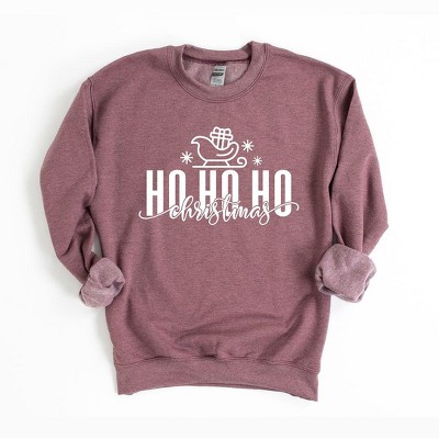 Simply Sage Market Women's Graphic Sweatshirt Sleigh Ho Ho Ho