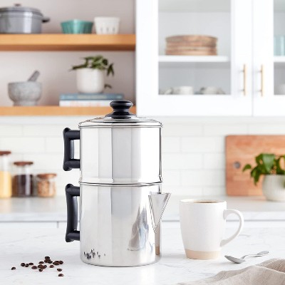 Lindy's Stainless Steel 10-Cup Manual Drip Coffee Maker