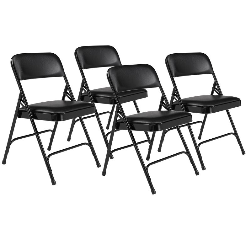 Set of 4 Premium Vinyl Padded Folding Chairs - Hampden Furnishings, 1 of 8