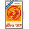 Trends International Marvel Fantastic Four: First Steps (2025) - Johnny Storm Is The Human Torch Framed Wall Poster Prints - 3 of 4