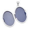 Black Bow Jewelry 14k White Gold Polished Domed Locket, 26mm - 4 of 4