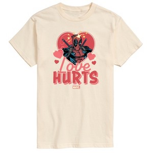 Men's - Marvel - Valentine's Day Love Hurts Short Sleeve Graphic T-Shirt - 1 of 4