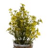 Unique Bargains Artificial Plants Mini Flower Plant Plastic 3.07"x3.07"x7.87" 1 Pc - 4 of 4